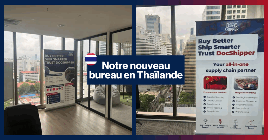 Notre nouveau bureau moderne de DocShipper et Siam Relocation en Thaïlande, vitrine de notre présence locale et de notre engagement